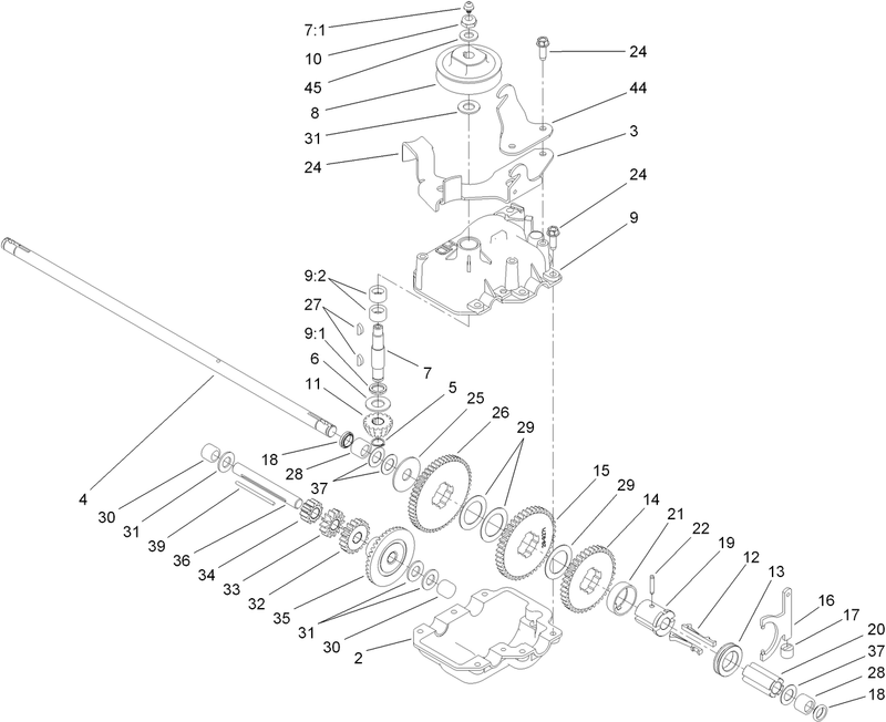 Gear Case Assembly No 74 1860