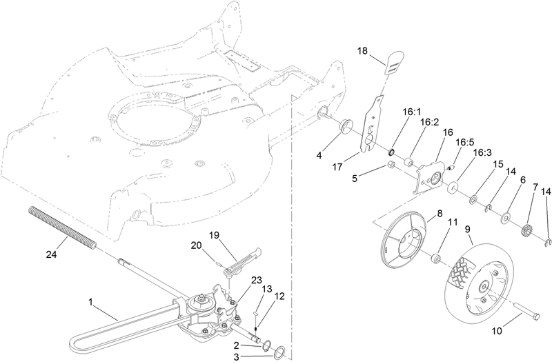 Rear Drive and Wheel Assembly