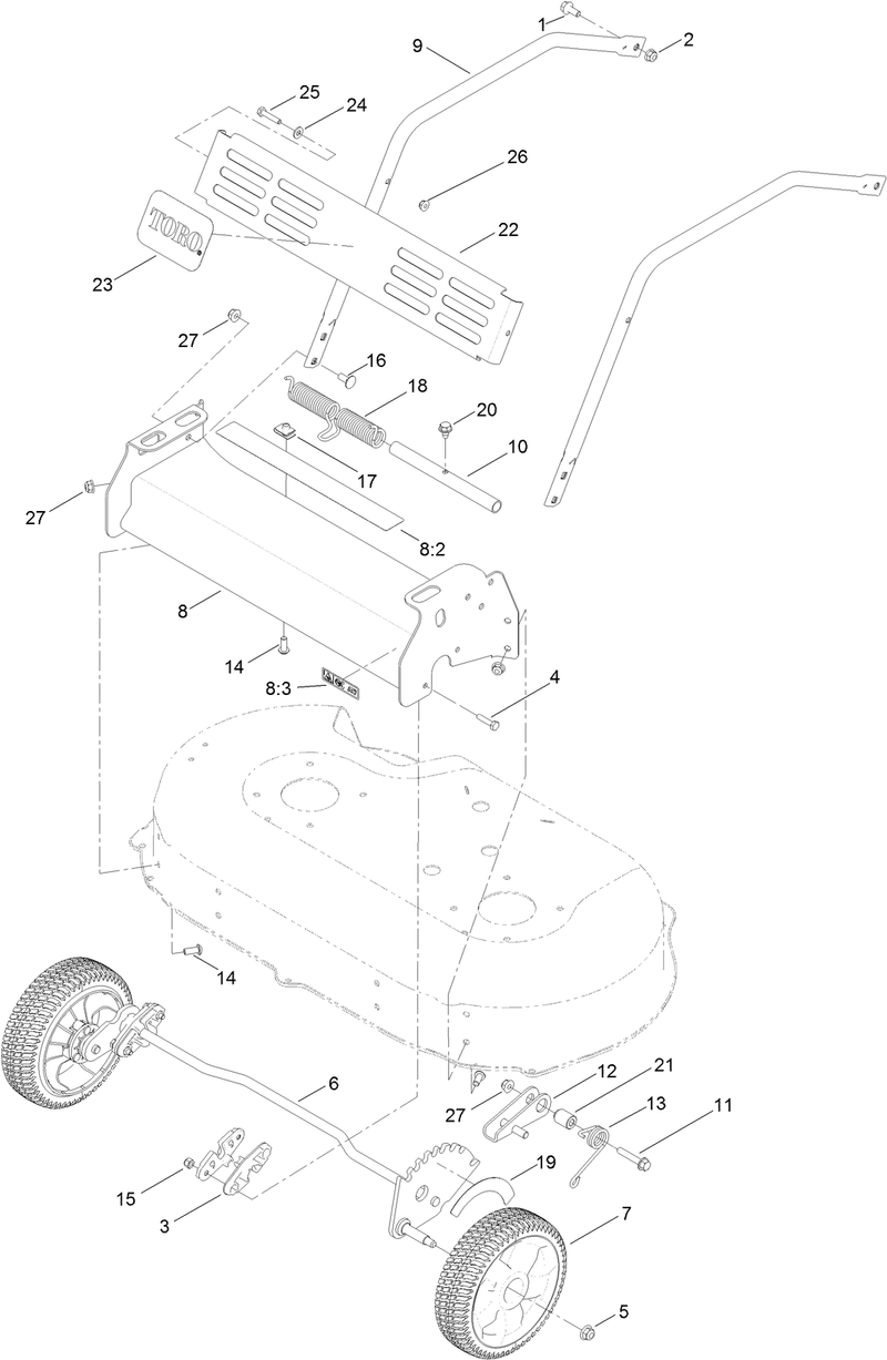 Front Bumper and Wheel Assemby