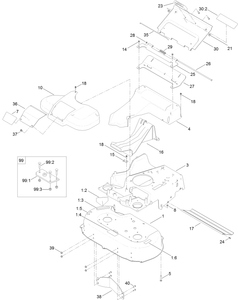 Deck Frame and Chute Assembly