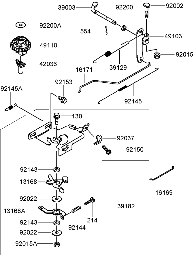 Control Equipment Assembly Kawasaki FJ180V AS64