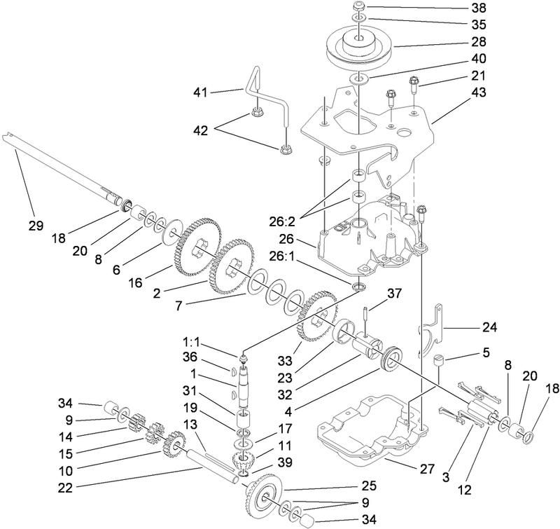 Gear Case Assembly No 116 0786