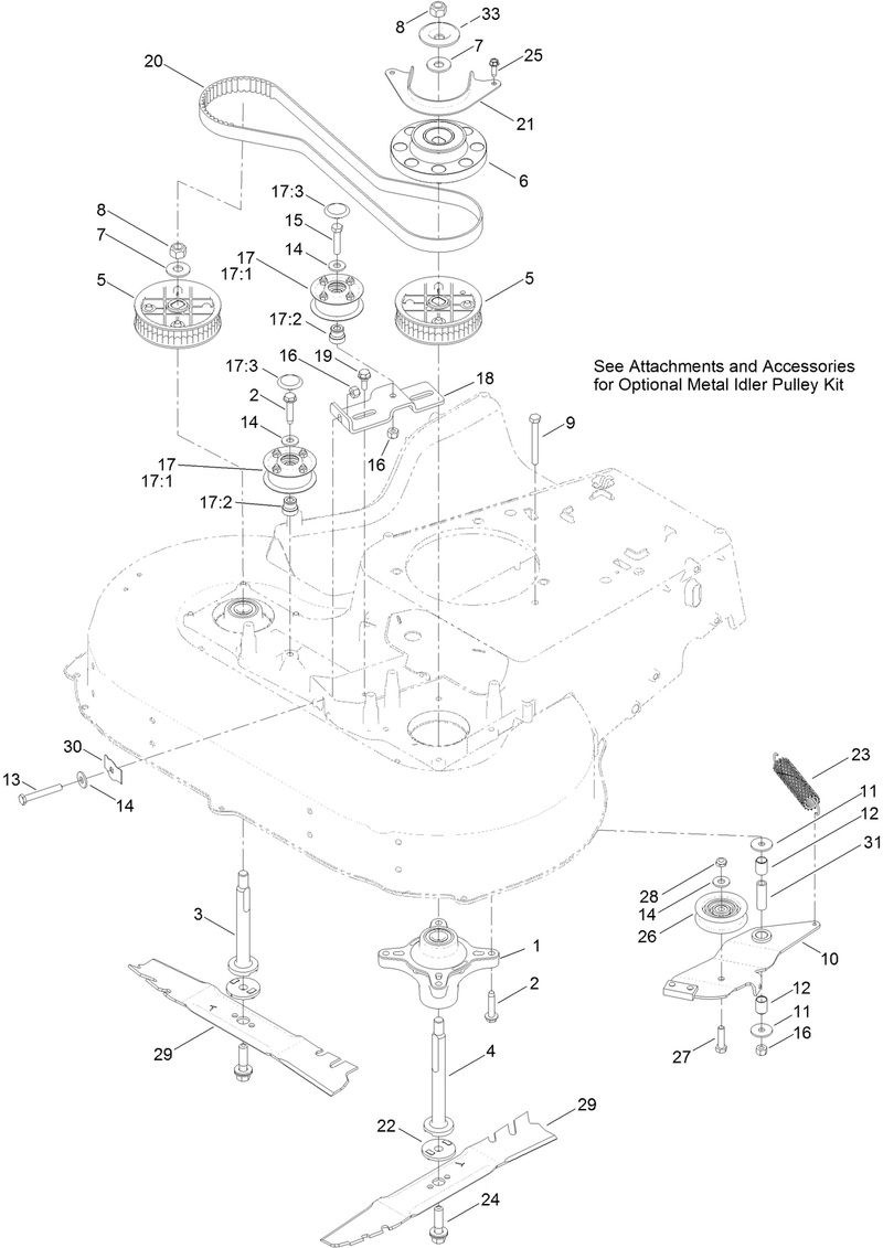 Spindle and Blade Assembly