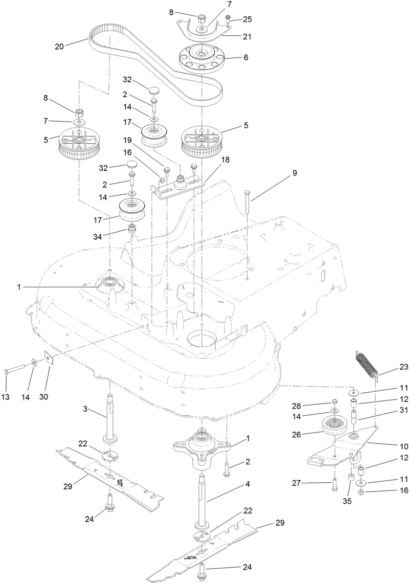 Spindle and Blade Assembly
