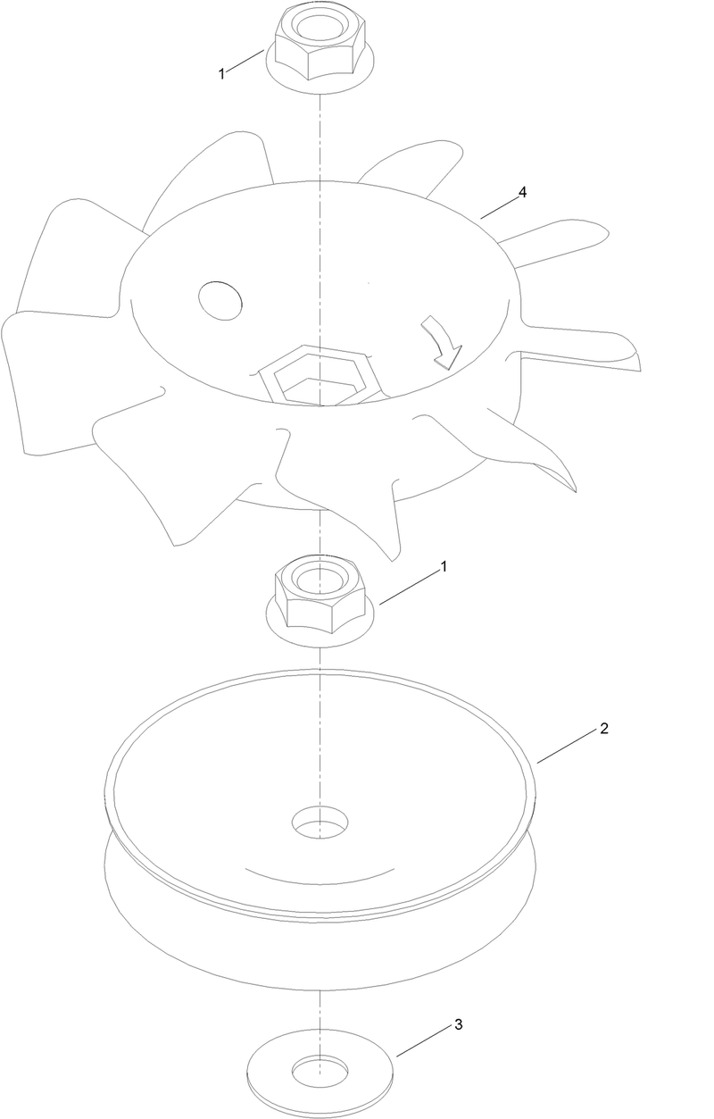 Transmission Assembly Pulley and Fan Repair Assembly No 139 1837