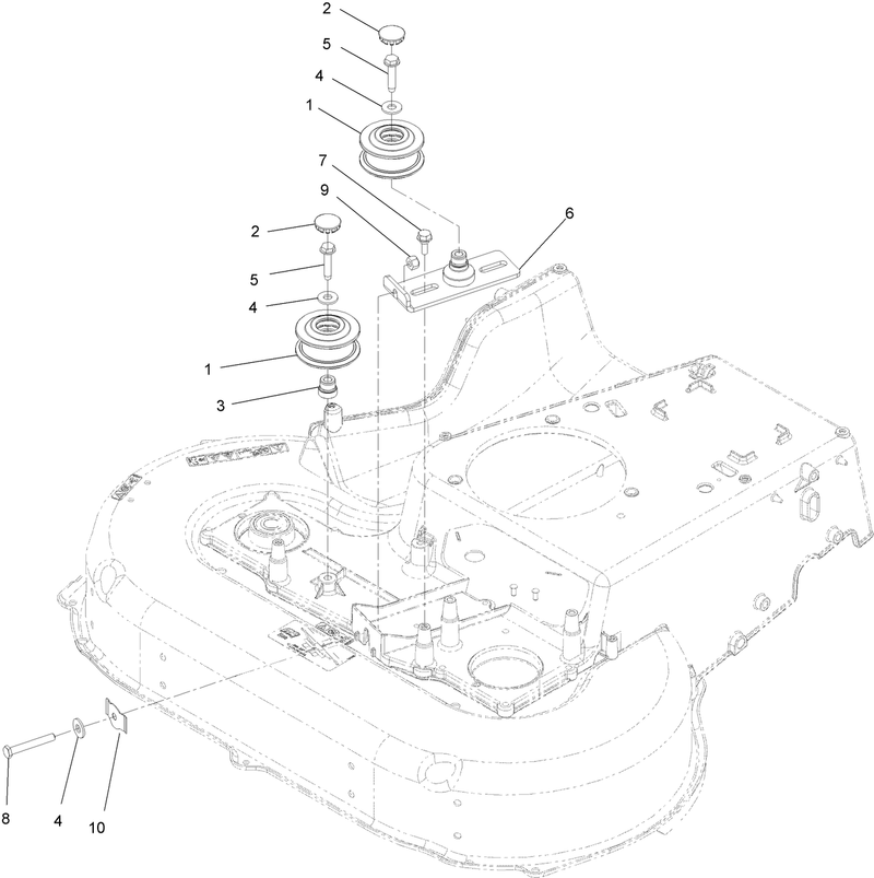 Pulleys and Idler Assembly No 126 7890