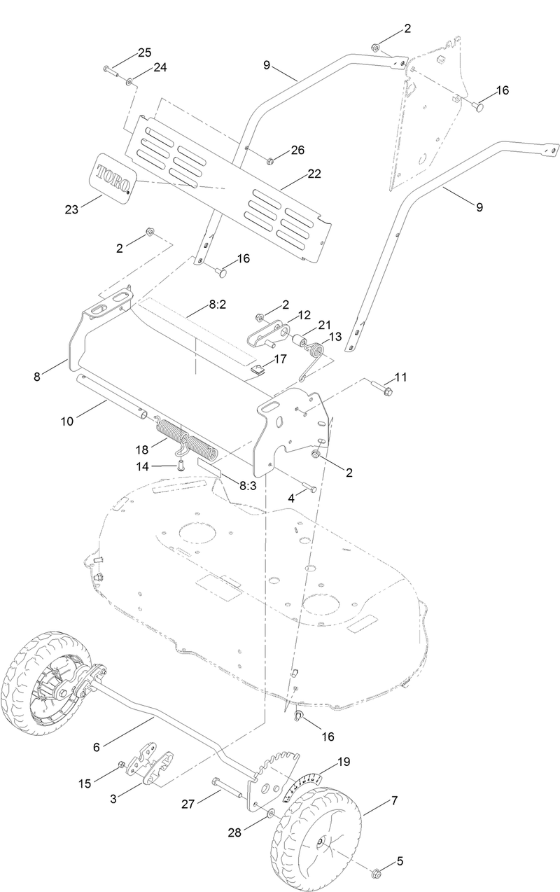 Front Bumper and Wheel Assembly
