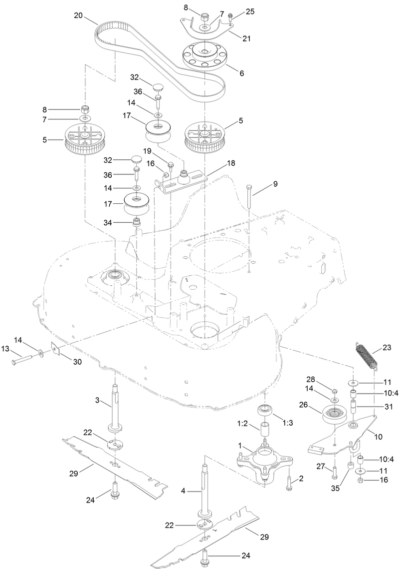 Spindle and Blade Assembly