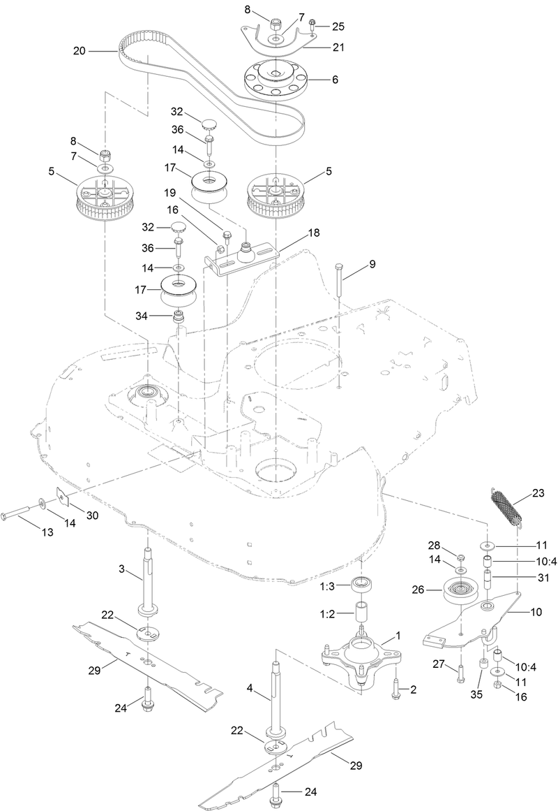 Spindle and Blade Assembly