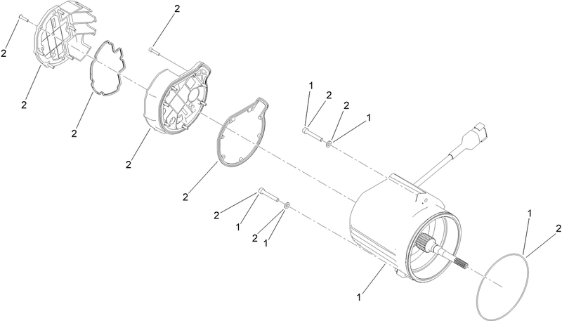 Drivetrain Assembly MotorGenerator Assembly