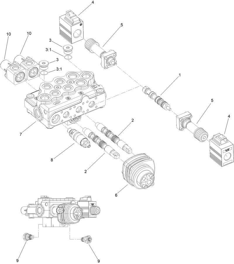 Hydraulic Loader Valve Assembly No 144 2909