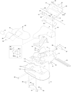 Deck Frame and Chute Assembly