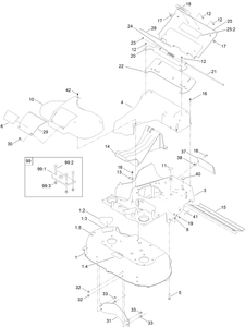 Deck Frame and Chute Assembly