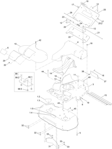 Deck Frame and Chute Assembly