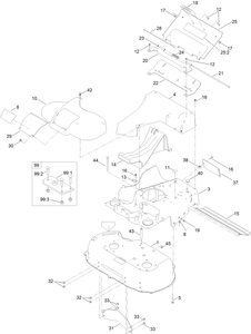 Deck Frame and Chute Assembly