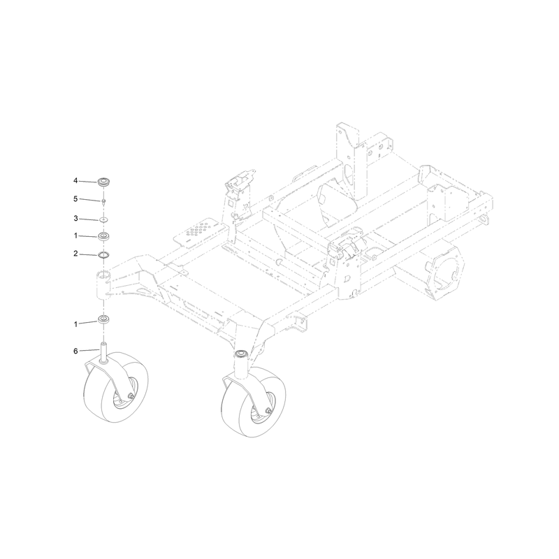 Front Caster Wheel Assembly