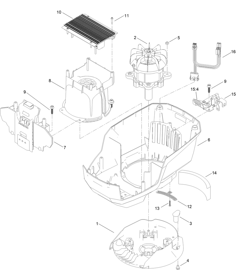 Lower Motor Module Assembly No 140 4161