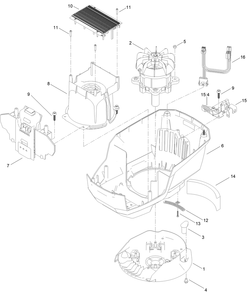 Motor Module No 140 4120 Lower Shroud Assembly