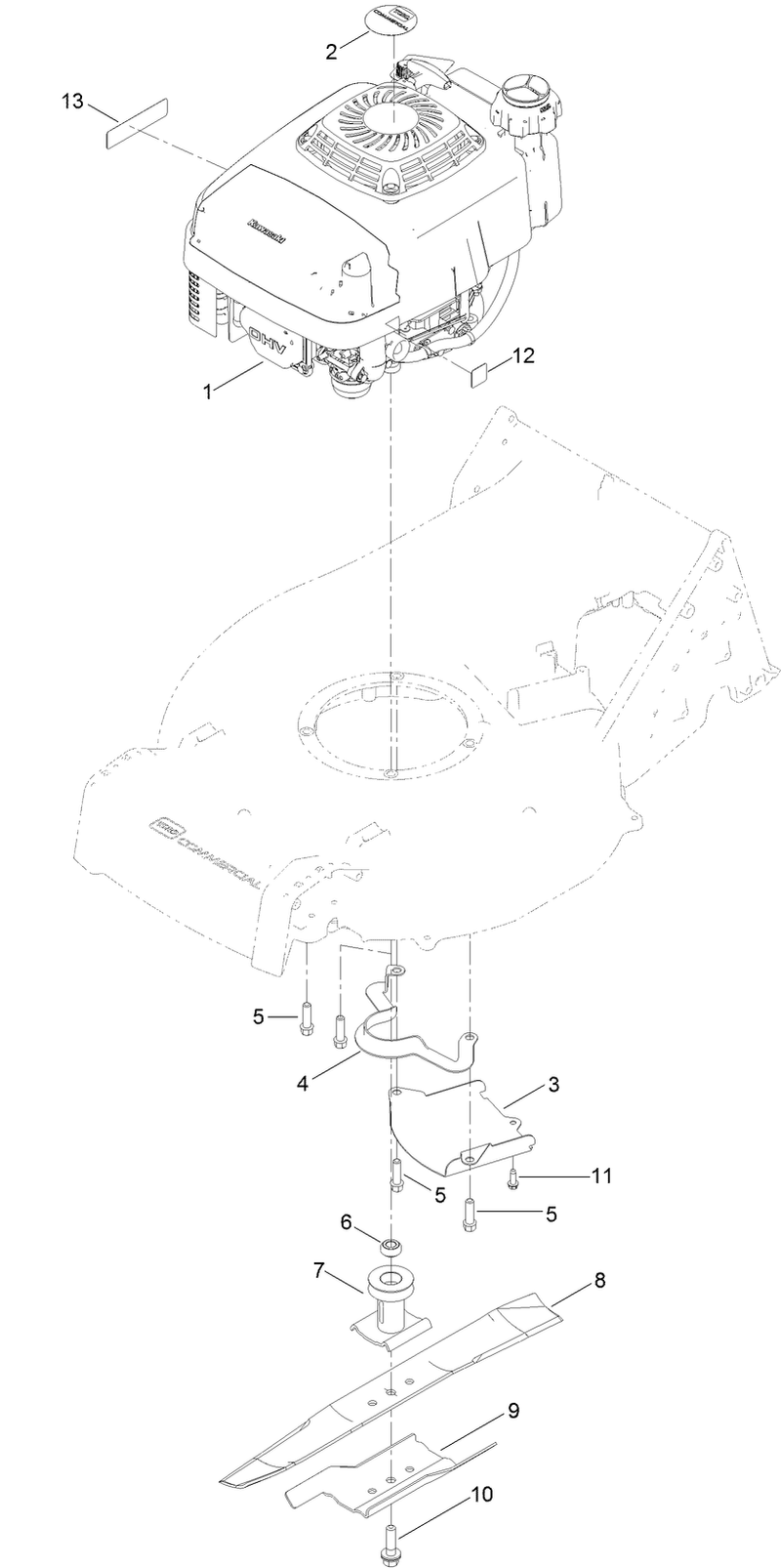 Engine and Blade Assembly