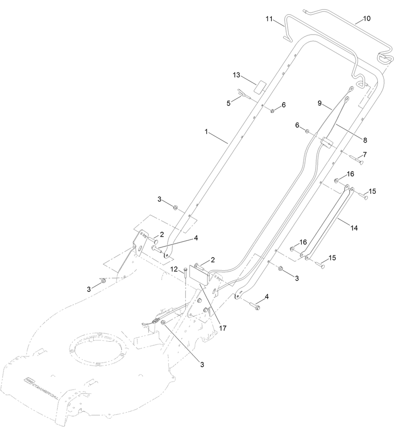 Handle and Brake Assembly