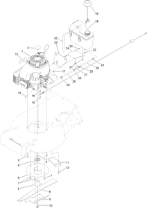 Engine Fuel Tank and Blade Assembly