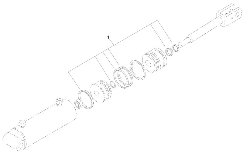 Hydraulic Cylinder Assembly No 105 8370