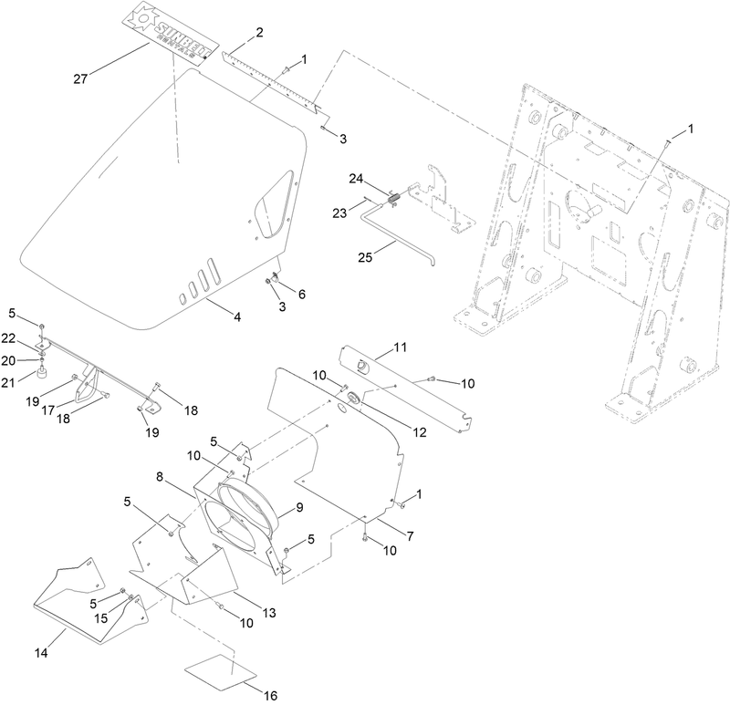 Hood and Fan Assembly