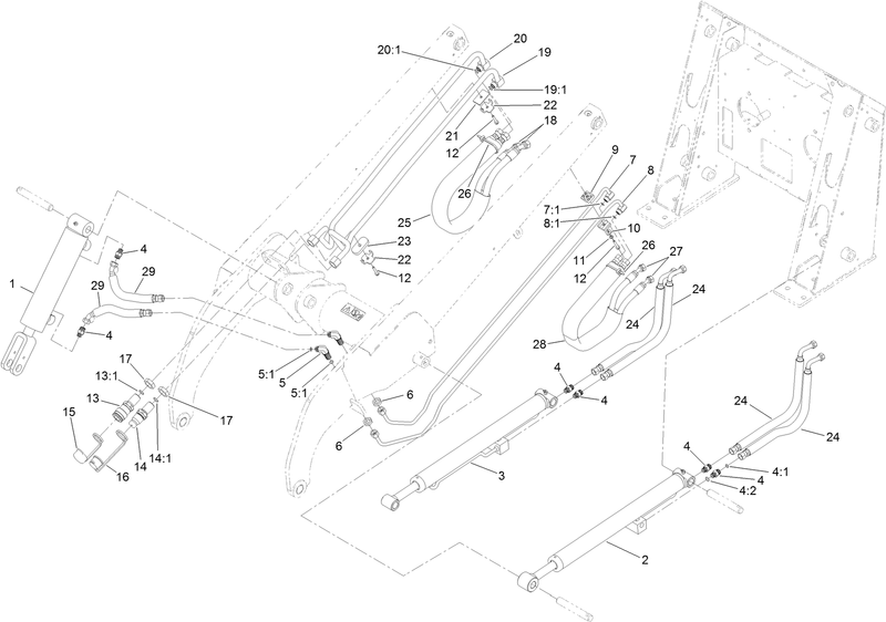 Loader Arm Hydraulic Assembly