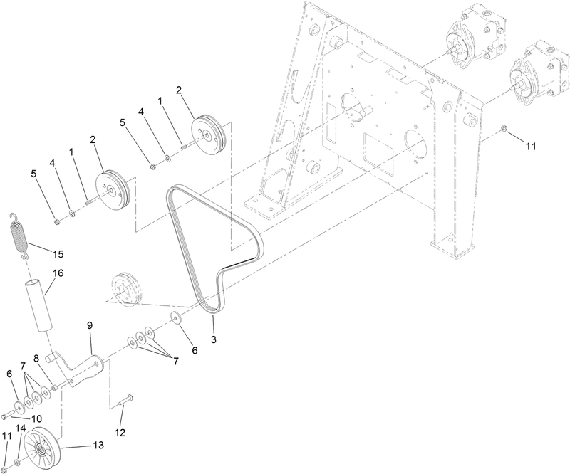 Hydraulic Pump Pulley Assembly