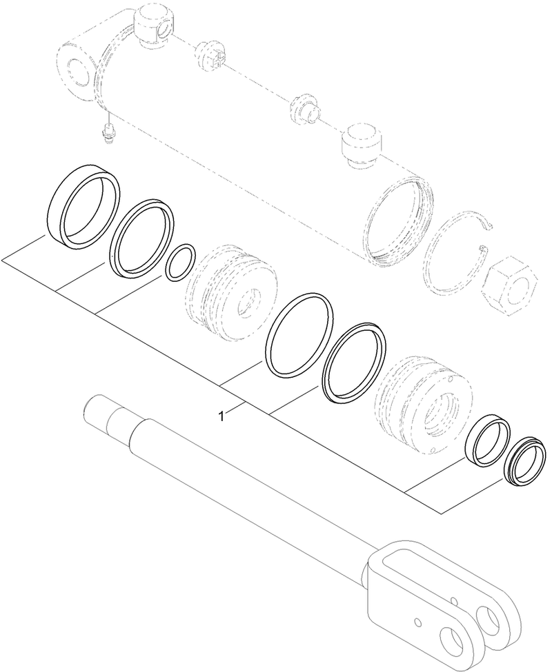 Hydraulic Cylinder Assembly No 117 1833