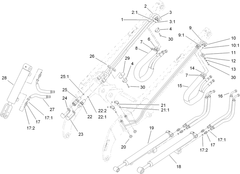 Loader Arm Hydraulic Assembly