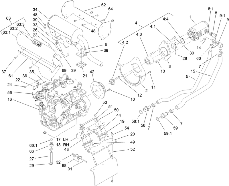 Hydraulic Pump and Filter Assembly