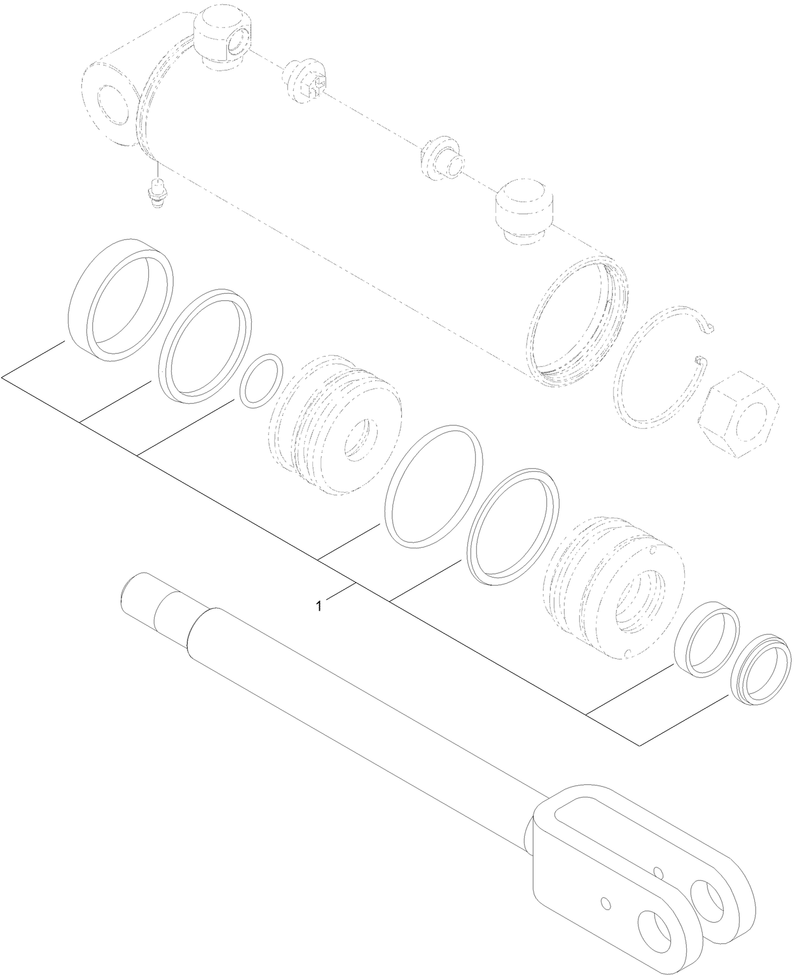 Hydraulic Cylinder Assembly No 117 1833