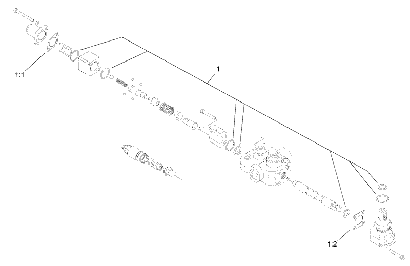 One Spool Valve Assembly No 104 2831