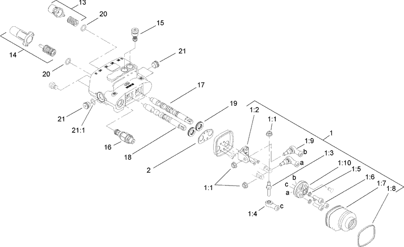 Two Spool Valve Assembly No 106 9307