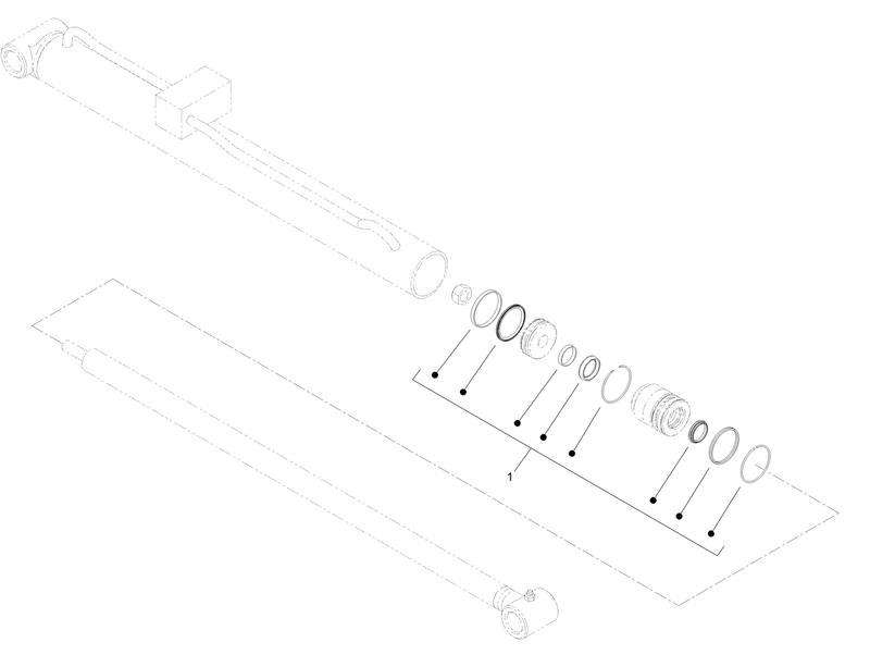 Hydraulic Cylinder Assembly No 139 0777