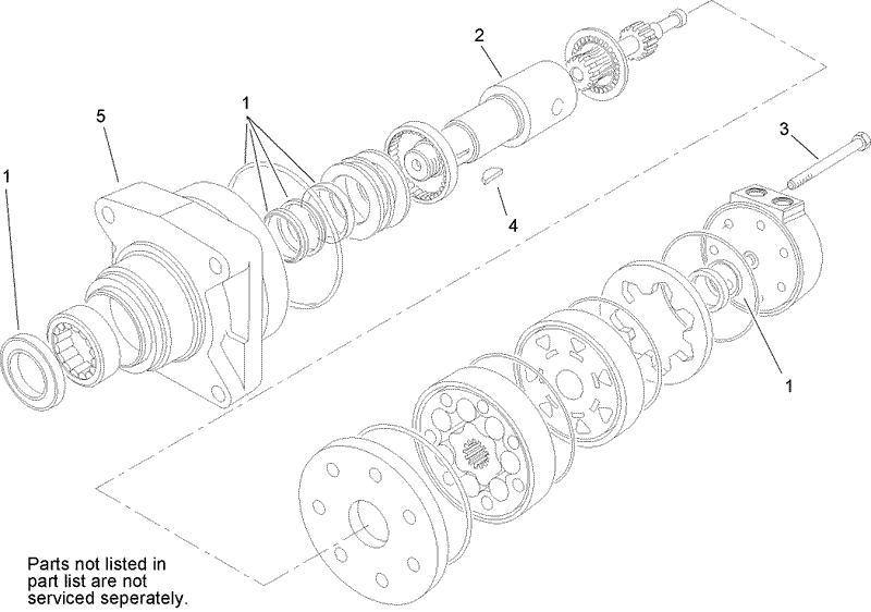 Hydraulic Motor Assembly No 106 7654