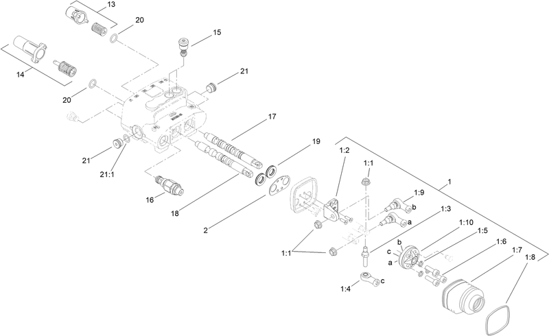 Two Spool Valve Assembly No 144 7354