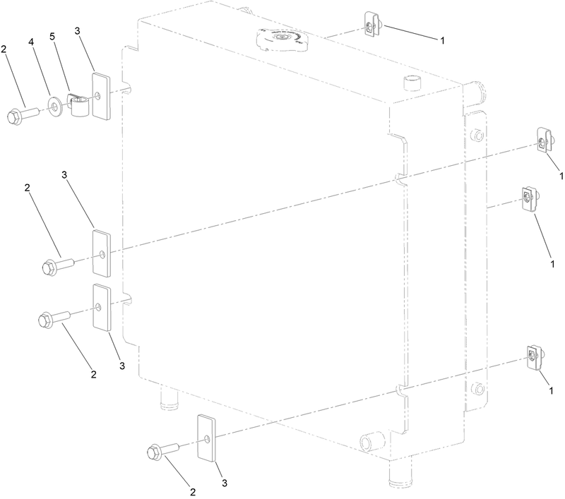 Radiator Support Kit Assembly No 161 7280