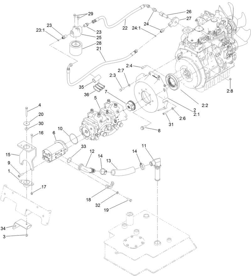 Tandem Pump and Gear Pump Assembly