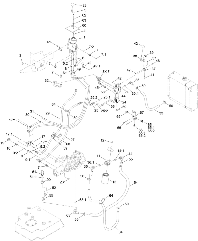2 Spool Valve and Auxiliary Valve Assembly