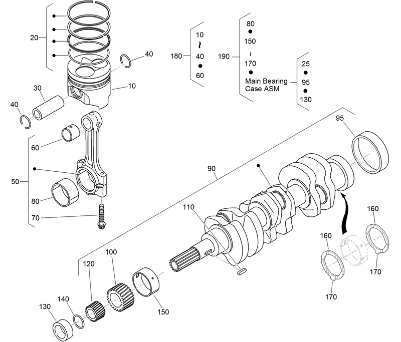 Piston and Crankshaft Assembly