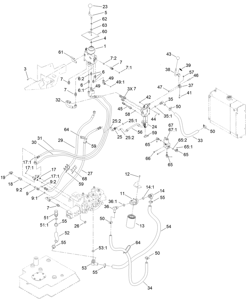 2 Spool Valve and Auxiliary Valve Assembly