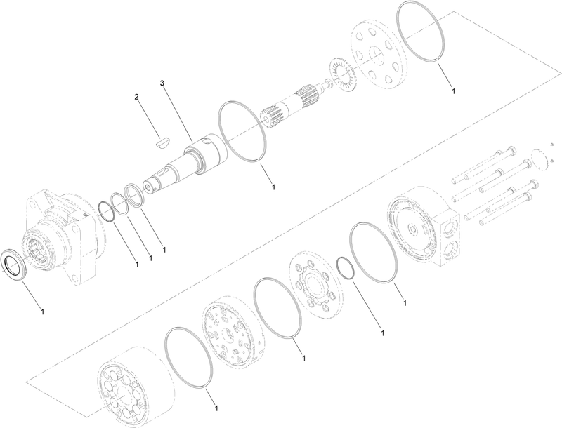 Hydraulic Motor Assembly No 138 0778