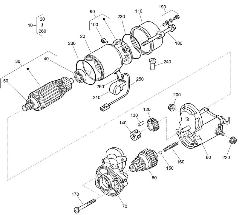 Starter Component Assembly