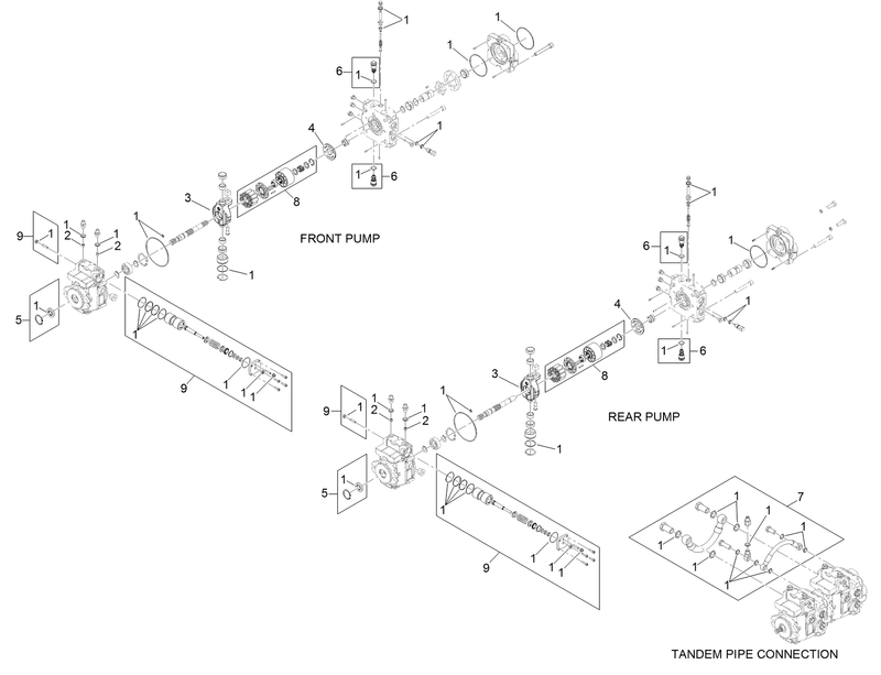 Tandem Pump Assembly No 121 4593