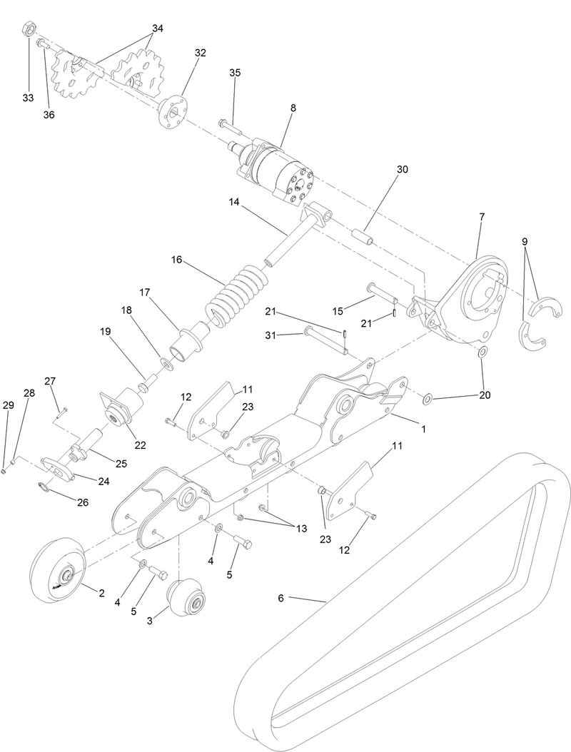 Track Assembly Sprocket Driven RH No 138 0795
