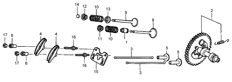 Camshaft Assembly Honda GX390K1QNE2