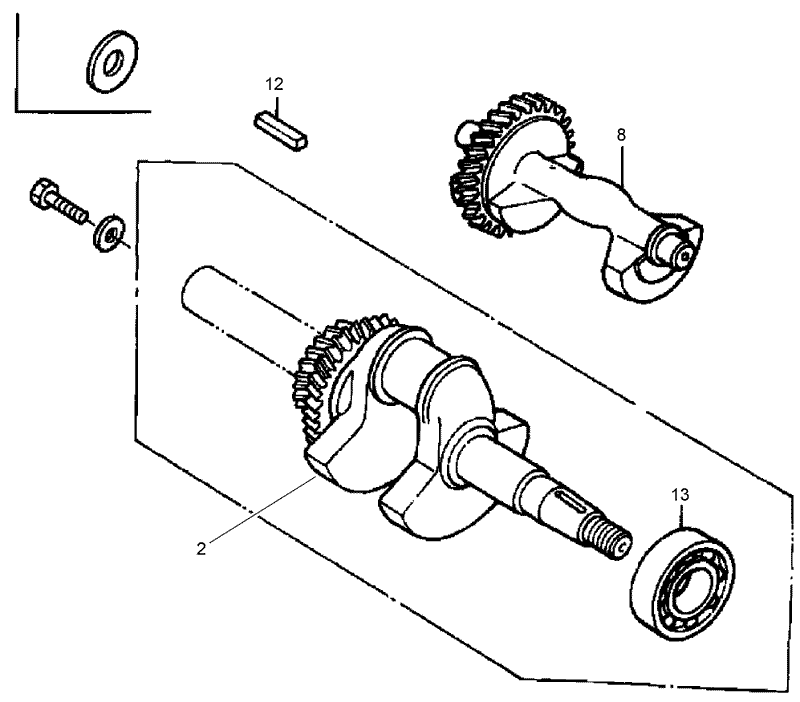 Crankshaft Assembly Honda GX390K1QNE2