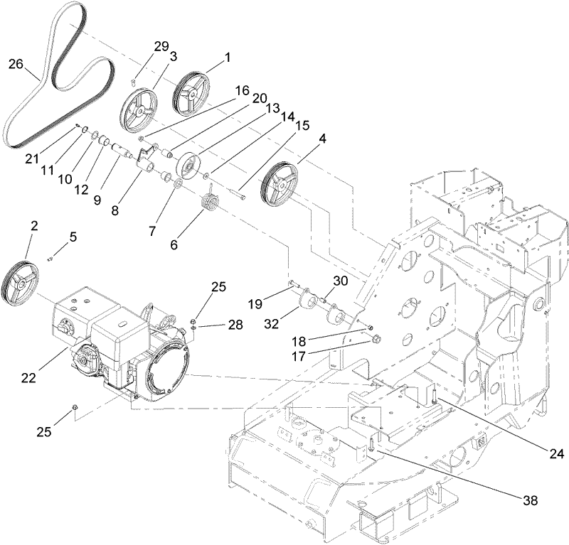 Engine and Drive Assembly